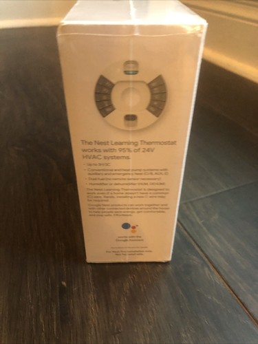 Google Nest 3rd Gen Generation Learning Thermostat (T3007ES) Stainless Steel NEW - Picture 6 of 9
