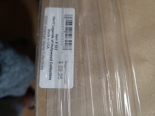 FRAMED USPS STAMP PICTURE; ELVIS, MONOE, BIGART, DEAN, AND GROUP PIC 18 By 16 - Picture 11 of 11