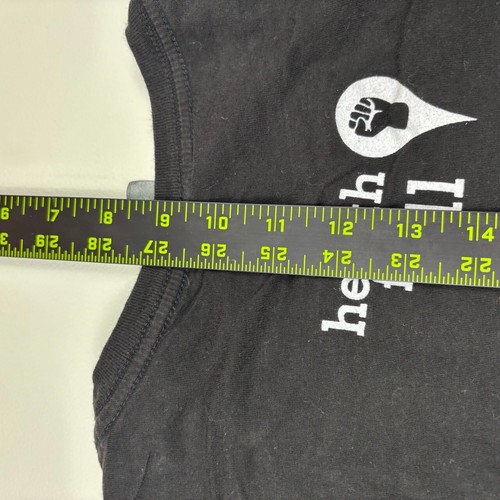 Long Sleeve Graphic Tee Rise Up As One Vota Health For All Black Mens Medium - Picture 7 of 8