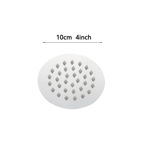 Round & Square Stainless Steel Shower Head Rainfall Rain Shower Head Chrome Head - Picture 27 of 32