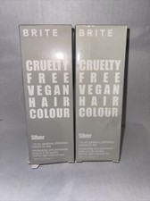 Brite Hair Color 2 PACK Semi Permanent SILVER Cruelty Free Vegan NEW