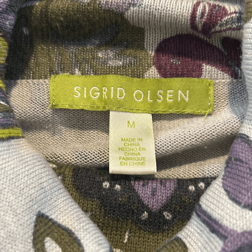SIGRID OLSEN Paisley Gray Turtleneck - Picture 4 of 6