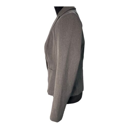 New York & Company 7th Avenue Blazer Jacket Womens Sz 8 Dark Gray Lined Pockets - Picture 3 of 11