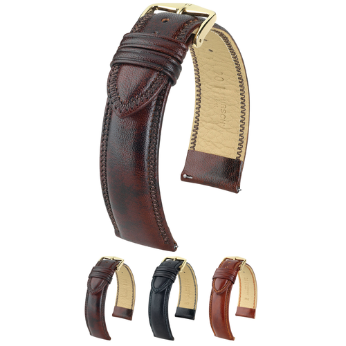 HIRSCH Ascot Calf Leather Watch Strap - Chesterfield Style - QR + Bonus Battery - Picture 19 of 38