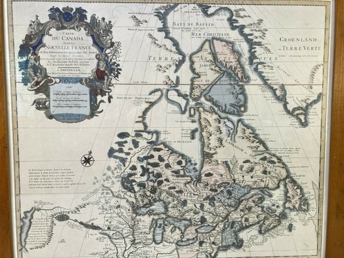 Mapa Antiguo Carta Du Canadá ou de la Nouvelle Francia 1703 Colección de Guillermo - Imagen 4 de 12