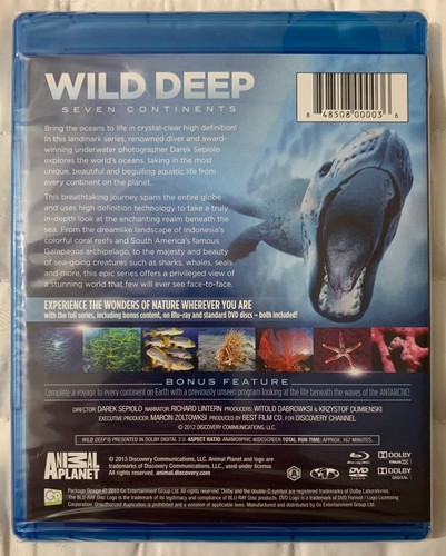 Wild Deep Seven Continents Blu-Ray/DVD Combo 2013 WS Animal Planet New Sealed - Picture 11 of 12
