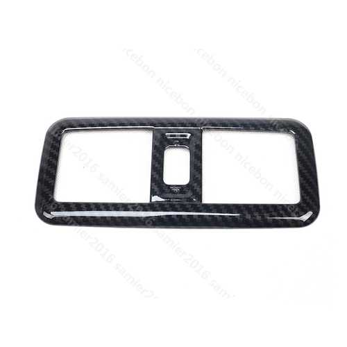 Carbon fiber color Read lamp trim Cover Fit For Mitsubishi Pajero 2007-2019 - Foto 10 di 12