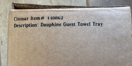FRONTGATE DAUPHINE MARBLE GUEST TOWEL VANITY TRAY:NIB - Picture 9 of 10