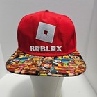 Roblox Boys Youth Kids Red Character Flat Bill Snapback Hat OSFM Youth