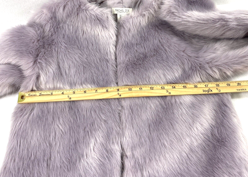 Rachel Zoe Kunstfelljacke Damen klein helllila Haken vorne formelle Veranstaltung - Bild 9 von 12