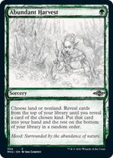 Abundant Harvest - Showcase X4 (Modern Horizons 2: Alternate Frame) MTG (NM) *CC