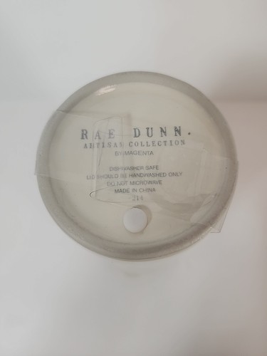 Rae Dunn HELLO FALL Travel Mug Tumbler  Lid White Ceramic By MAGENTA - Picture 5 of 8