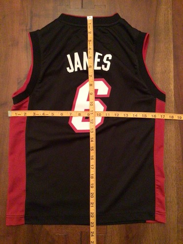 Miami Heat LeBron James #6 Jersey Boys Medium Blake adidas Printed - Picture 7 of 7