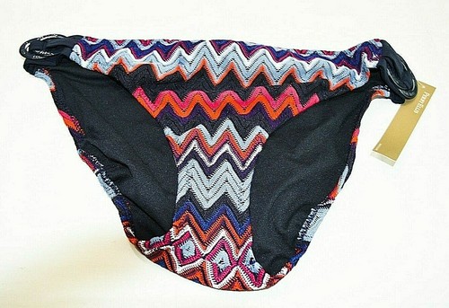 Perry Ellis Damen Bikinihose Chevron Strick gefüttert mehrfarbig Größe Large neu mit Etikett  - Bild 1 von 5