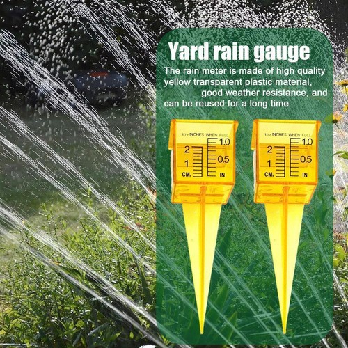1/10PCS Plastic Rain Gauge 1.5" Rain Gauge/Sprinkler ◇_ WideMouth Measurin V8K9 - Picture 9 of 18