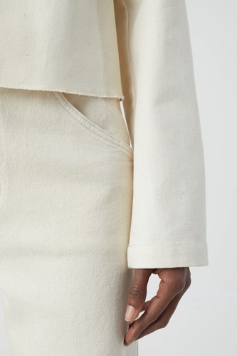 ✭ CLOSED ✭ Cropped Canvas Jacket ✭ S ✭ Kellerfalte ✭ ECRU ✭ NEU✭ - Bild 4 von 8