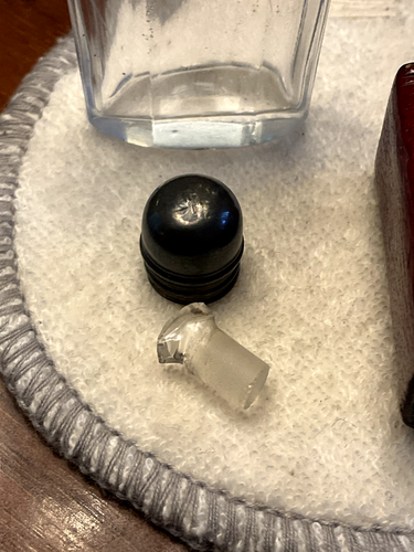 Antique Cased Ladies Perfume Scent Bottle/Travelling/Leather Late Victorian 1880 - Picture 5 of 7