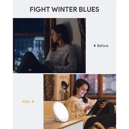 Light Therapy Lamp,Happy Bright White Lamps Adjustable Brightness Touch Control - Picture 5 of 8