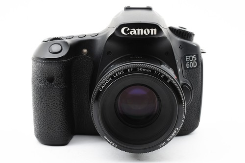 CANON EOS 60D 18.0MP Digital SLR Camera + EF 50mm F/1.8 II From JAPAN #2149 - Picture 3 of 13