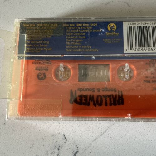 Halloween Songs & Sounds Walt Disney Cassette Tape Vintage - Picture 3 of 5