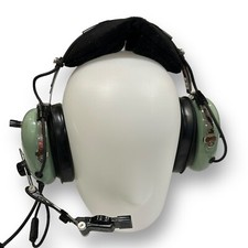 David Clark 12510G-21 H10-76 Aviation Headset Green Single Plug