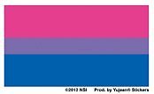 Bi Sexual Flag Decal Gay Lesbian Banner Sticker FAST USA SHIPPING - Bild 1 von 1
