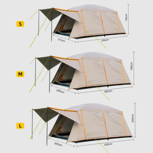 8-12 Person Camping Tent Large Capacity Tents Waterproof Portable Picnic Tent - Picture 18 of 25