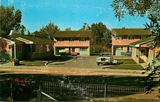 Roadside Postcard Williams Court Motel, Shelby, Montana - circa 1960s