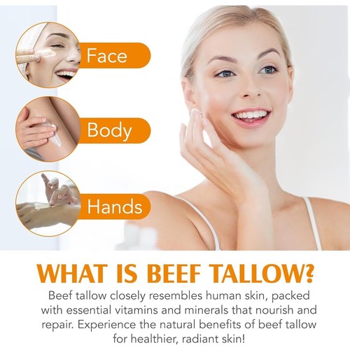 Moisturizing Grass-Fed Beef Tallow Face Cream - Hydration for All Skin Types - Picture 15 of 16