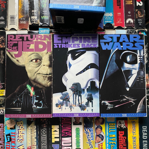 Star Wars Trilogy Box Set VHS 1995 Sci-Fi Fantasy Rated PG 386mins THX Lucasfilm