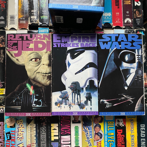 Star Wars Trilogy Box Set VHS 1995 Sci-Fi Fantasy Rated PG 386mins THX Lucasfilm - Afbeelding 1 van 8