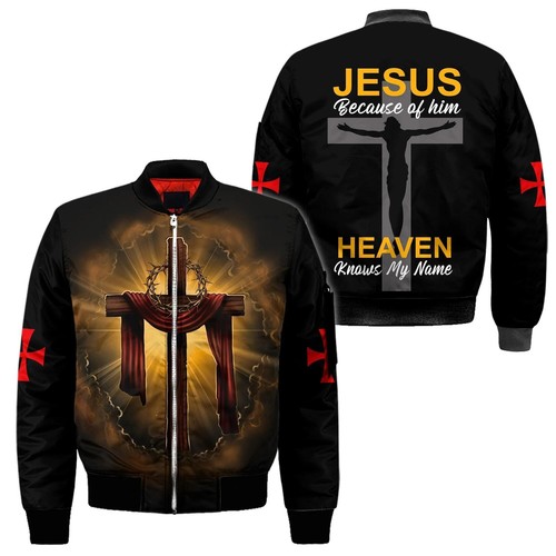 Jesus Christ Bible Christian Saviour Streetwear Bomber Jacket Unisex - AU Stock - Picture 4 of 5