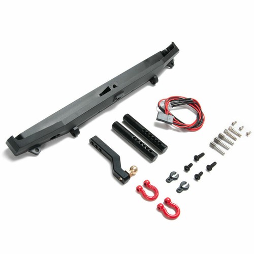 Paraurti posteriore in lega con gancio di traino rimorchio per Traxxas RC TRX-4 SCX10 90046 - Foto 4 di 12