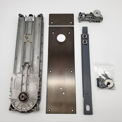 Dor-O-Matic 24020 Overhead Door Closer Kit Oiled Bronze Dress Plate Pivot & Arm