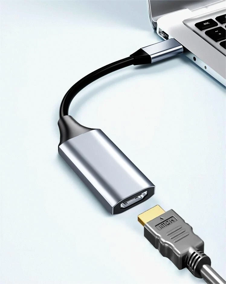 4K 3.1 USB Type-C to HDMI Adapter Cable Converter For MacBook Samsung Laptop - image 4 of 4