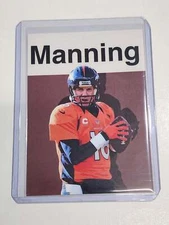 Peyton Manning Artist Signed Football Art Card 1/10