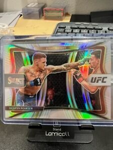 Dustin Poirier Premier Level Silver Prizm - 2021 Panini Select UFC #116