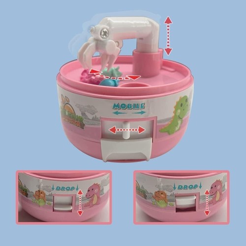 Mini Claw Machine for Kids,Toy Grabber,24 Tiny Stuff Prizes,Dinosaur Prizes Game - Picture 6 of 8