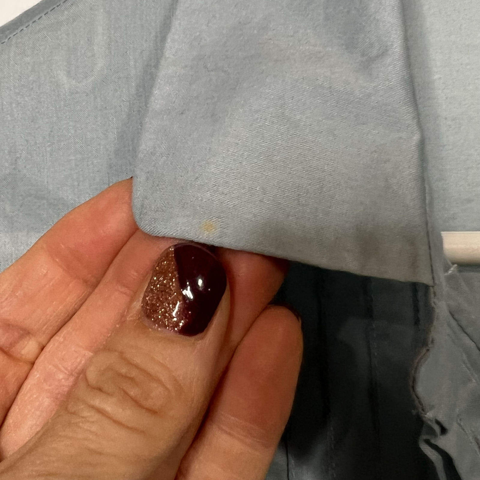 Lacoste Light Blue Button Down Front Gathered Lon… - image 2