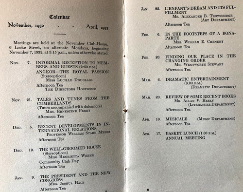 ANDOVER MA Women's Movement NOVEMBER CLUB YEARBOOKS 1920, 30, 31, 32 Members etc - Picture 8 of 12