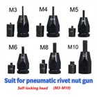 Air Rivets Nut Self-lock Head Setter Pneumatic Rivet Nut Gun Pull M3/4/5/6/8/10