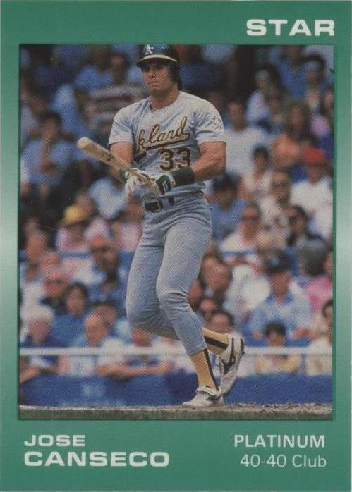1988 Star Platinum - Jose Canseco #9 - 1 of 1