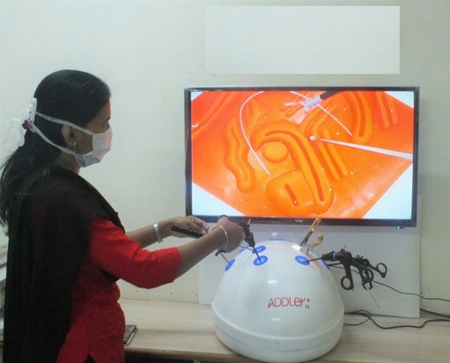 Laparoscopy Virtual Endo Trainer Set Box Total Surgical Training Kit Instruments - Picture 5 of 6