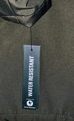 G H BASS Hooded Storm Olive Green Water Resistant Coat Jacket NEW Mens Sz L LG - Picture 11 of 11