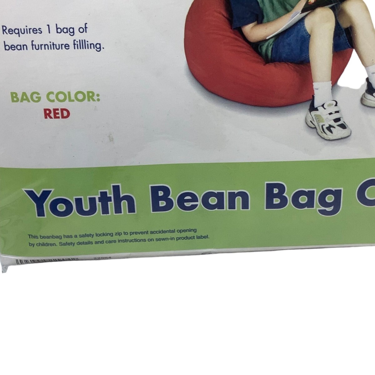 Ace Bayou Youth Kid Bean Bag Cover Red Fill It Yourself Comfy Furniture eBay