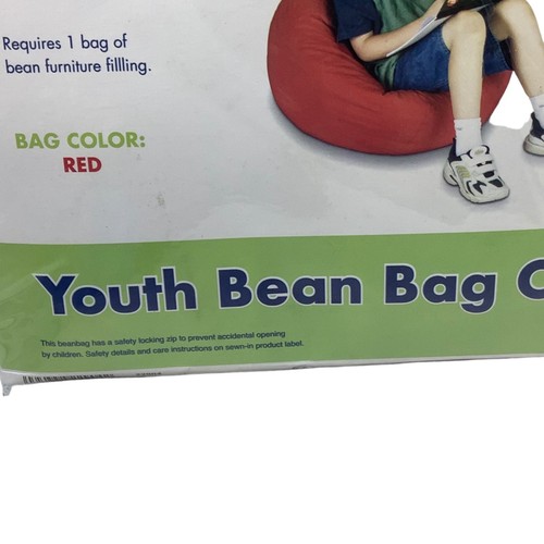 Ace Bayou Youth Kid Bean Bag Cover Red Fill It Yourself Comfy Furniture - Picture 2 of 7
