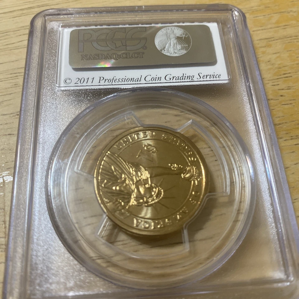 2011 D James Garfield Presidential Dollar PCGS MS 66 Position A - Image 3 of 3