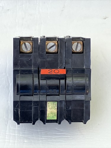 Federal Pacific FPE NA NA320 3 Pole 20Amp 120/240v Circuit Breaker 3P NA 20 - Picture 2 of 15