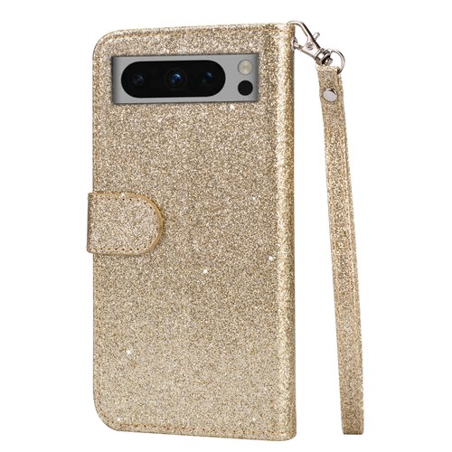 For Google Pixel 8 Pro PU Leather Card Holder Bling Magnetic Wallet Phone Case - 第 27/31 張圖片