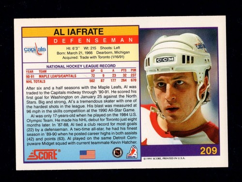 1991-92 Score American Base Hockey Cards 1-220  You Pick - Combined Shipping - Picture 559 of 591